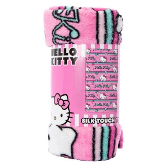Sanrio® Silk Touch Hello Kitty Throw Blanket - New - Picture 4 of 4